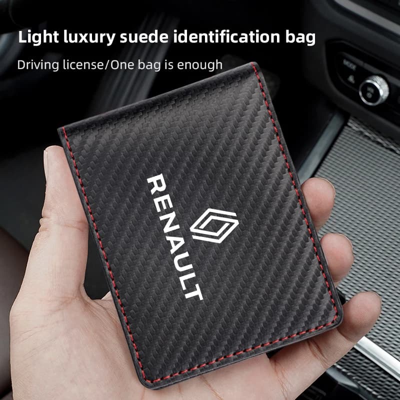 Card holder high-end driver's license certificate package accessories For New Renault Clio Megane Logan Duster Sandero Captur