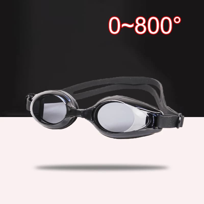 Adult teens Black -1.5 To -8.0 swimming glasses for myopia swim glasses waterproof diving glasses for diopters