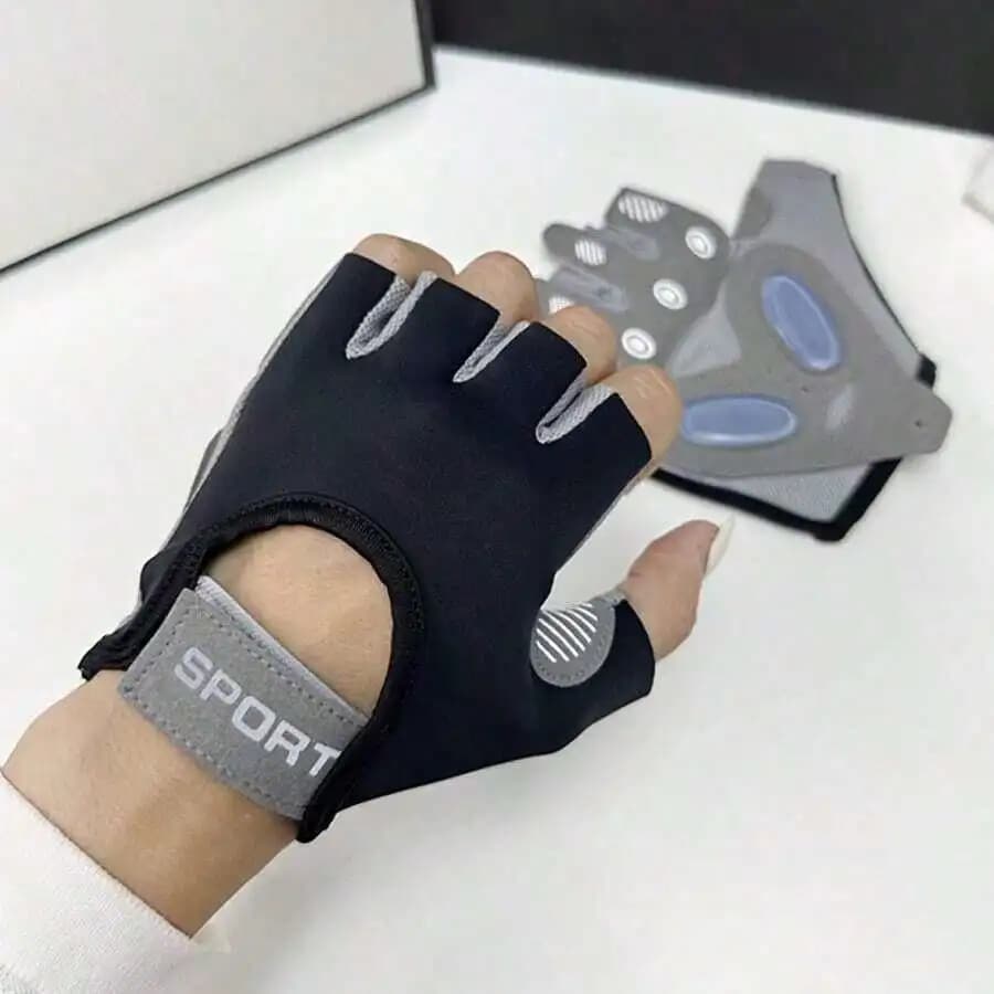 Breathable Anti-Slip Fingerless Gloves For Cycling Gym Fitness Bike Fishing