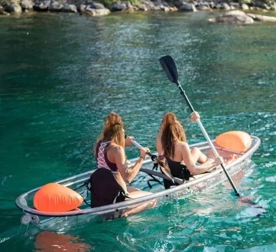 Imbuto pieghevole per barca da kayak Vela sup Paddle Board Barche con finestra trasparente Diametro esteso 108 cm Finestra per paddle board