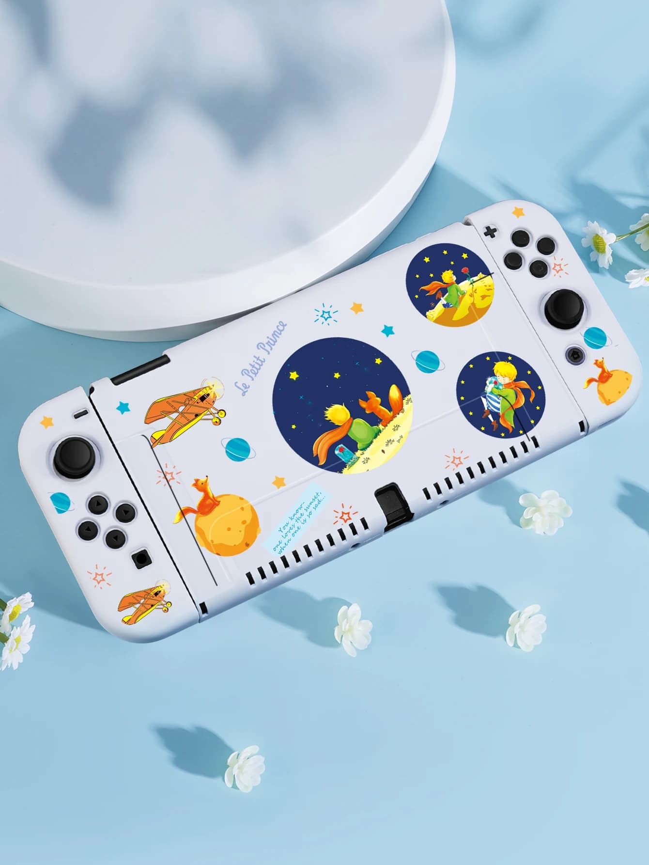 Custodia protettiva little Prince per Nintendo Switch OLED, accessori per giochi NS, guscio separabile portatile per NS Joycon, Cover Switch