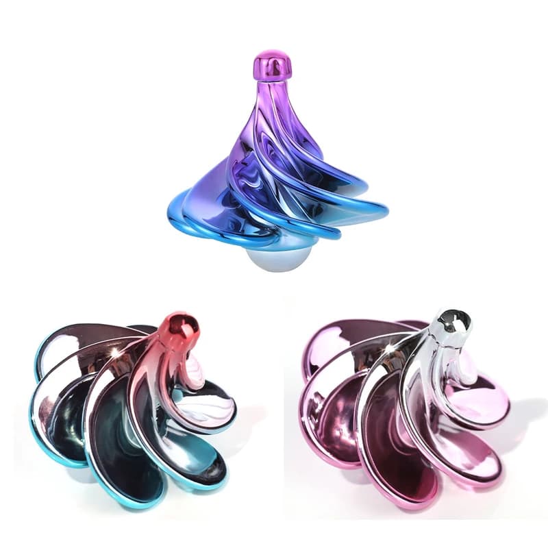 Divertente scrivania Wind BlowingToy tasca rotante giocattolo Fidget Kinetic Spinner giocattoli antistress per adulti per bambini regalo di natale di compleanno
