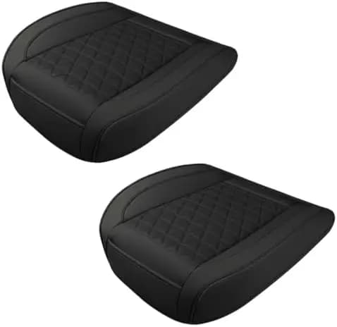Car Seat Covers in Luxury Ecopelle - Waterproof, Anti-slip with Pocket - Universally suitable for SUV, Truck, Berlin (2 Pieces, B)