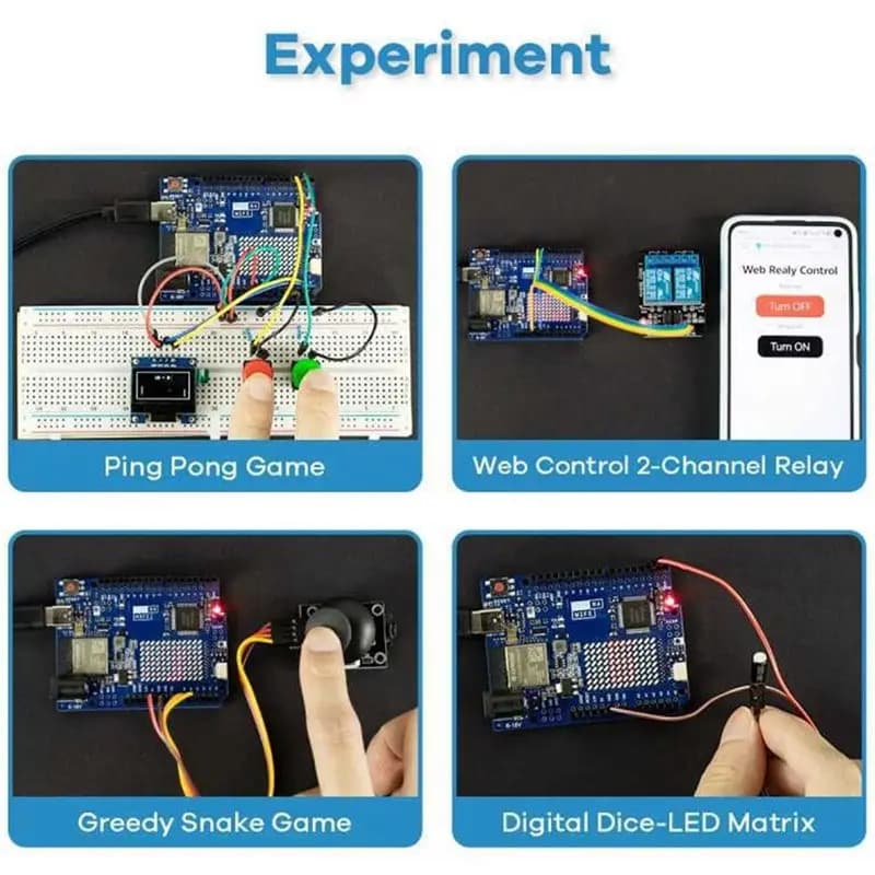 LXYB18B Development Board For Arduino UNO R4 Minima Board HC-SR501 PIR Sensor WIFI Edition For Programing Learning Controlle