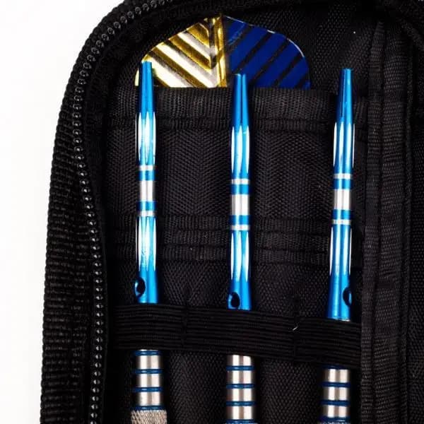 Deluxe Oxford Cloth Dart Case Portable Zipper Dart Bag with Storage Pockets for Steel Tip Soft Tip Darts