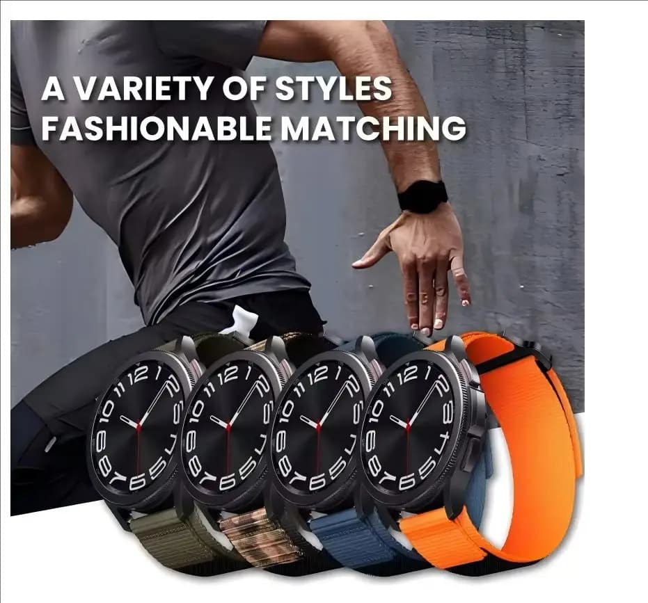 Cinturino in nylon per Samsung Watch 8/8 classe 22mm cinturino sportivo in velcro cinturino intrecciato in nylon per cinturino in nylon Samsung Watch 8/8 classe