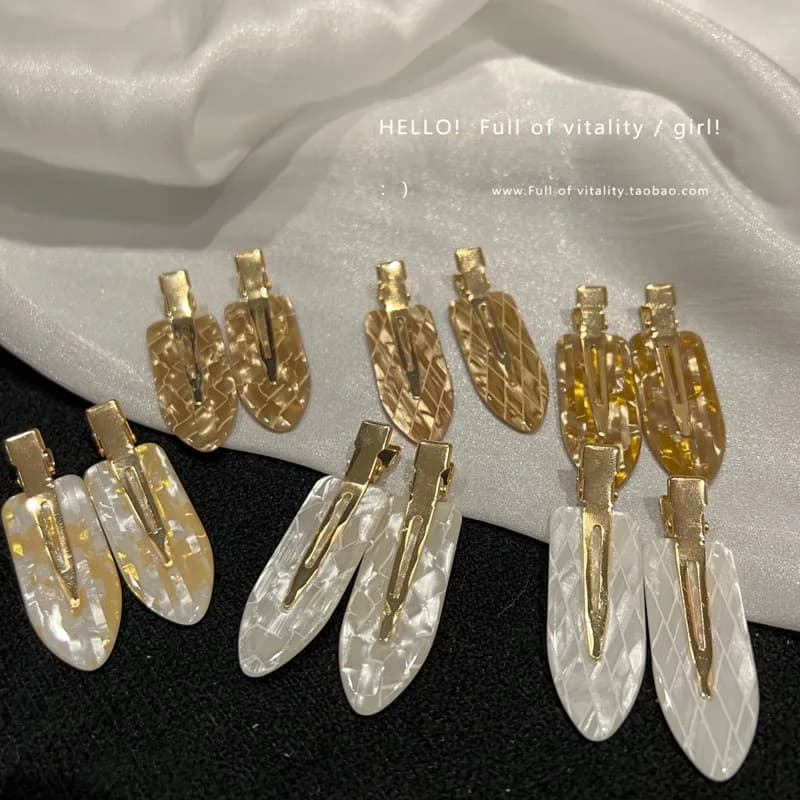 Corea acido acetico forcina senza cuciture frangia laterale capelli spezzati una parola forcina senza cuciture clip per trucco accessori per capelli copricapo femminile