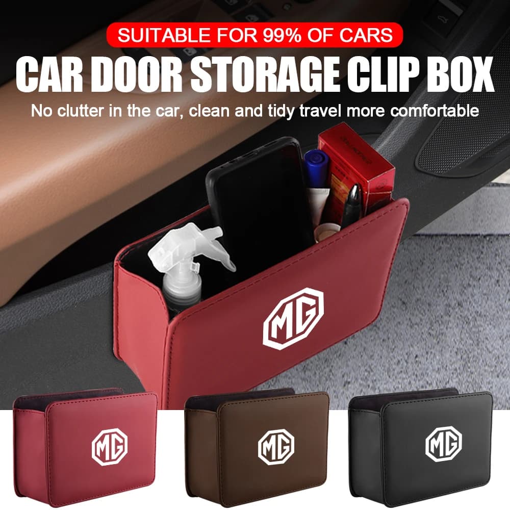 Porta auto Scatola portaoggetti laterale Organizer Tasca Accessori auto per Morris Garages MG Motors ZS EHS ONE EV 3SW Hector X-Power Saloon