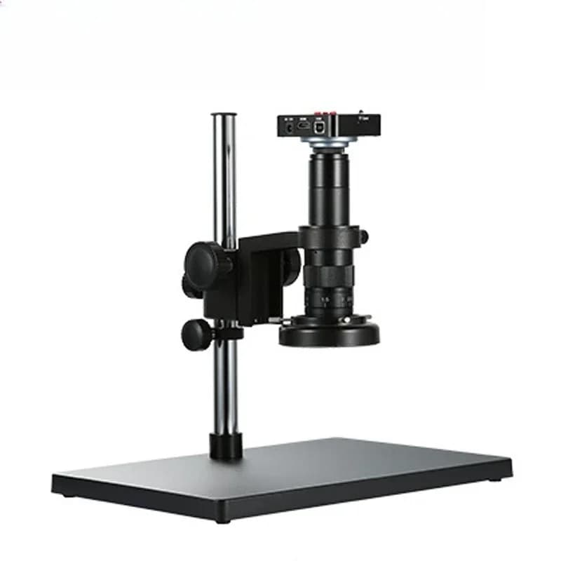 Microscopio video CCD ad alta definizione BYH-38MP con zoom continuo 20-180x, microscopio elettronico HDMI