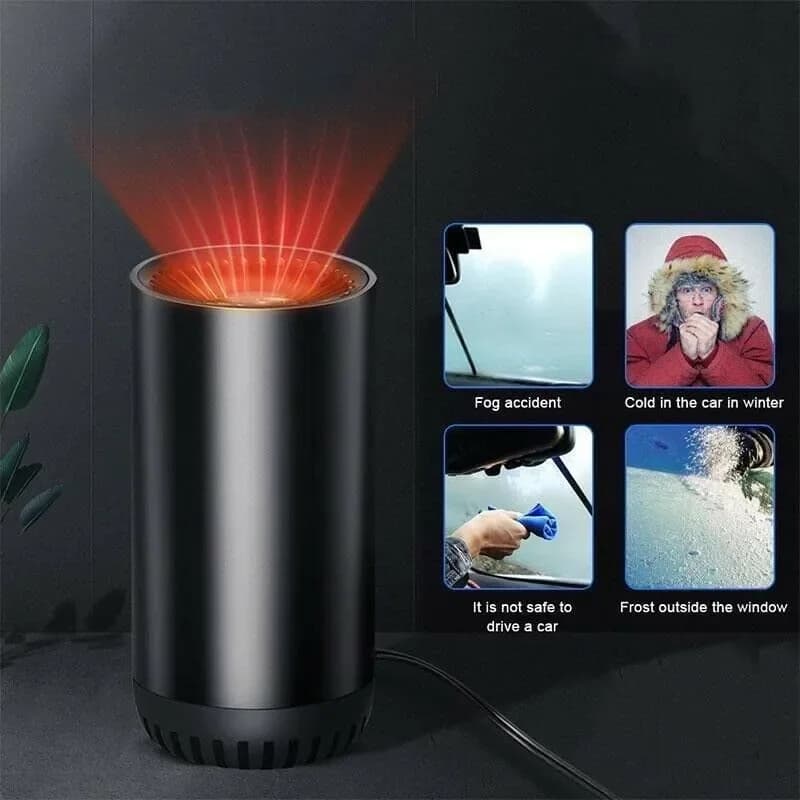 Riscaldatore elettrico per defogger 12V 2in1 Riscaldatore per auto Ventilatore Asciugatrice Parabrezza Sbrinatore Ventilatore antiappannamento per sistema di riscaldamento per camion auto
