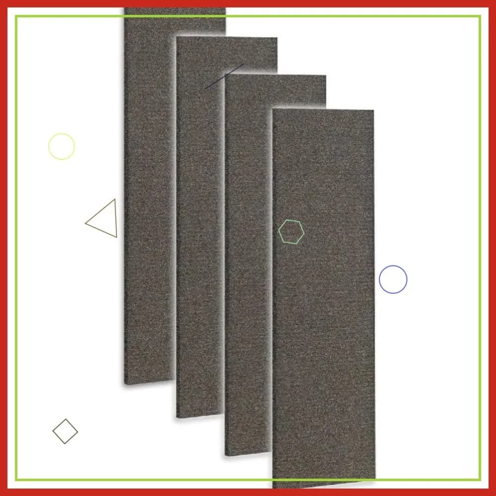 Prefiltri a carbone attivo da 4,8"x15,75" (confezione da 4) per purificatore d'aria - Rimuove odori, fumo e VOC - Filtro di ricambio B