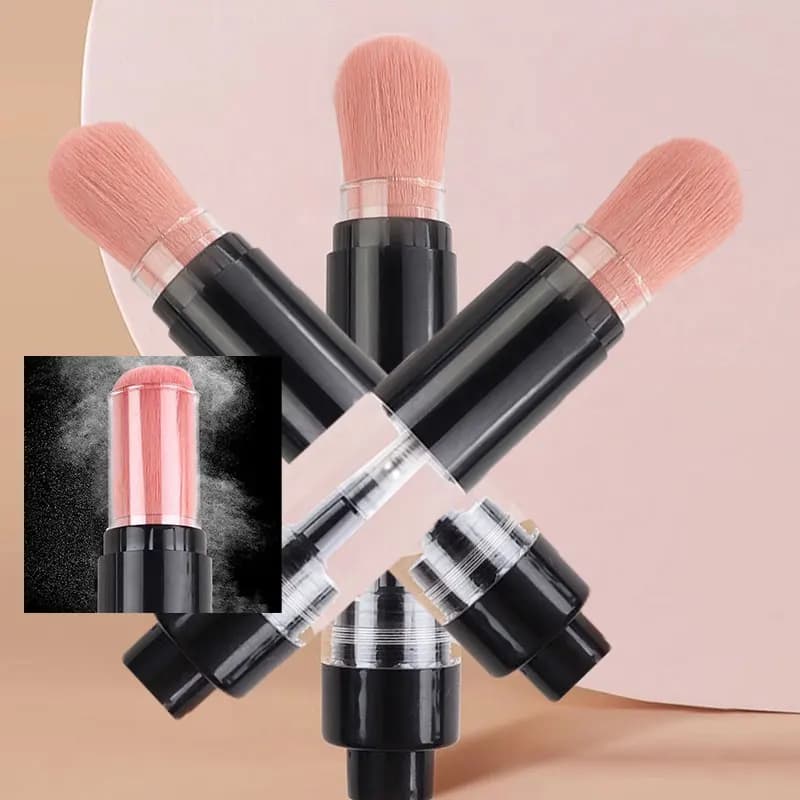 Pennello per polvere spray push-on multifunzionale ricaricabile per fondotinta/blush Strumento per trucco cosmetico Pennello professionale per bellezza viso
