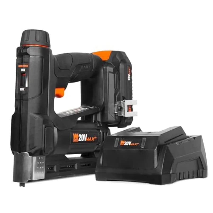 Chiodatrice a Batteria 2-in-1 20V Max da 18 Gauge e Graffettatrice T50 con Batteria da 2.0Ah e Caricabatterie 20539