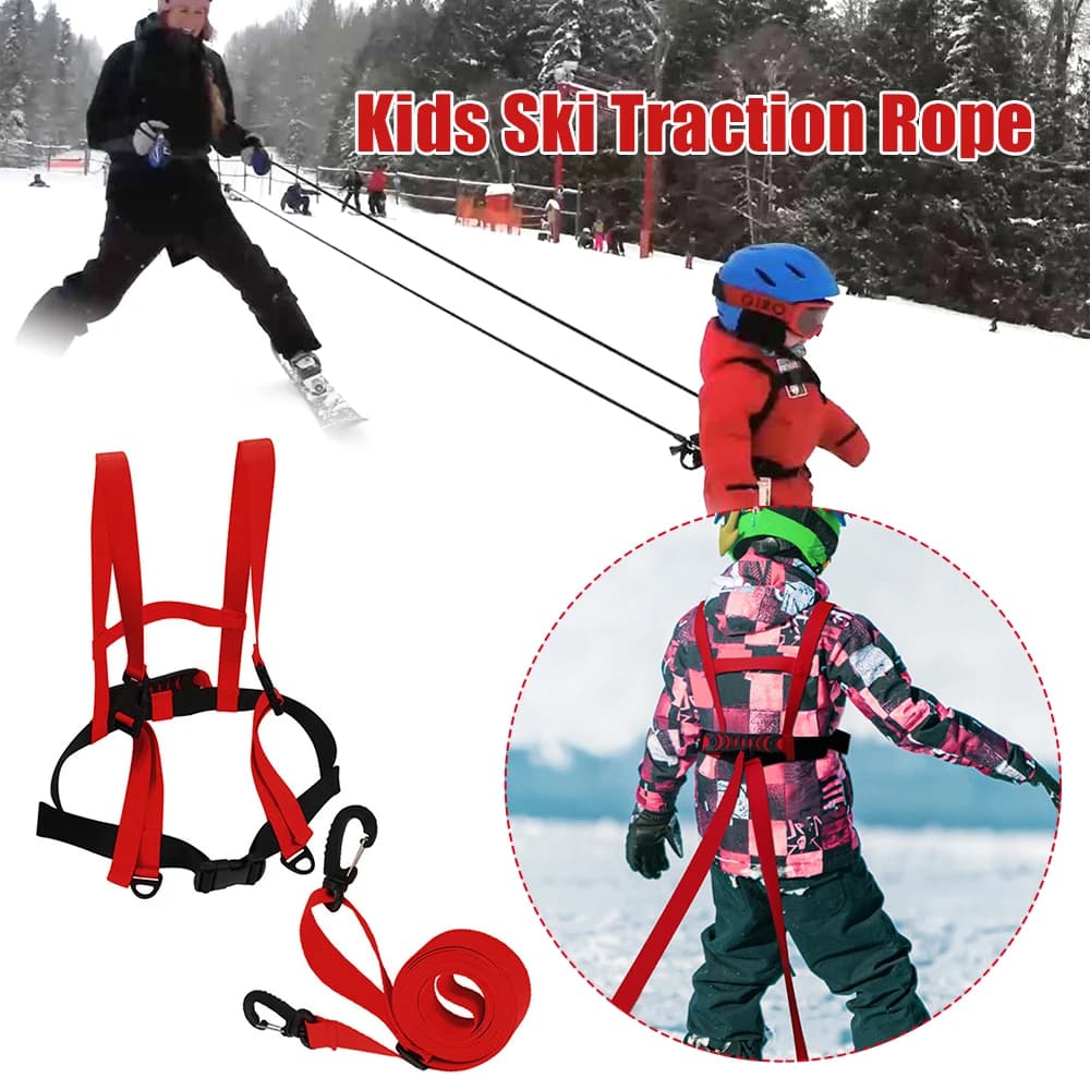Cintura da allenamento per sci regolabile per bambini Sport invernali all'aperto Cintura da spalla per sci Cintura pettorale anticaduta per pattinaggio su snowboard