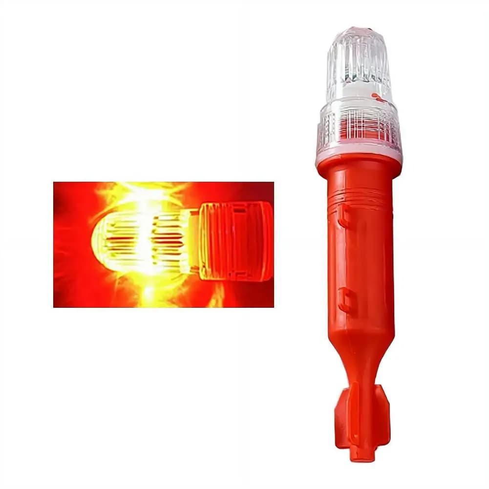 Luce di Segnalazione Marina LED Impermeabile a Doppio Flash, Luce per Boa da Pesca, Lampada di Avvertimento per Reti da Pesca