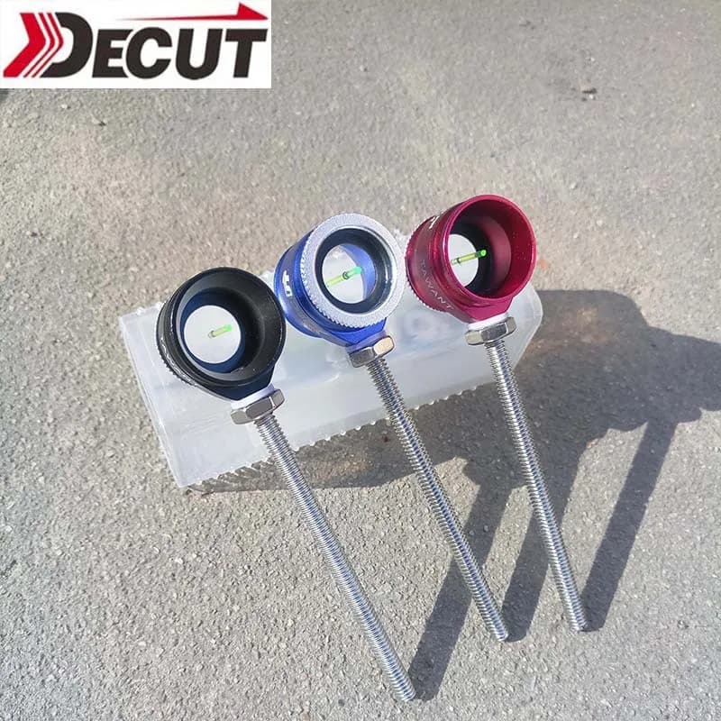 Mirino per Arco DECUT TAWANT in Lega di Alluminio con Lente in Vetro, Filettatura 8-32UNC, 60mm per Tiro di Precisione con Arco Ricurvo