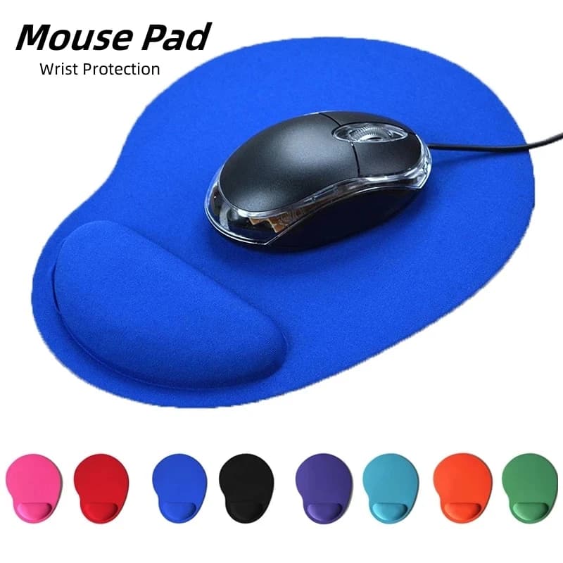 Tappetino per mouse con supporto per il polso, comodo tappetino per mouse con superficie liscia per poggiapolsi e base in PU antiscivolo per PC portatile ufficio casa