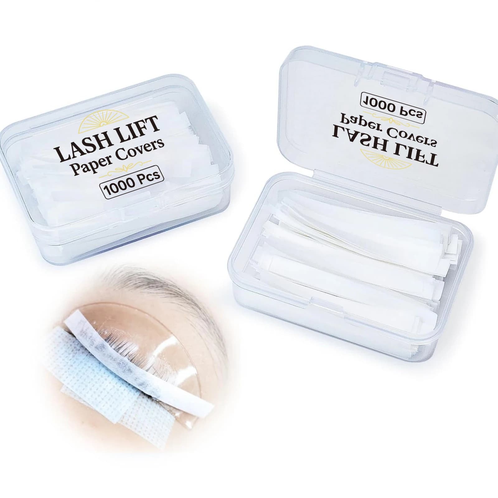 Libeauty Lash Lift Paper 1000PCS Lash Perm Paper Reusable Lash Lift Ribbon Eyelashes Pressing Card Curling Fixing Lash Lift Tool