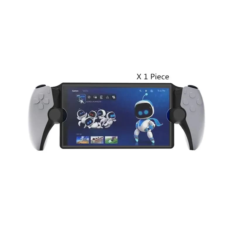 Pellicola in vetro temperato per PlayStation Portal, protezione dello schermo per PS5, protezione dello schermo in vetro temperato per console portatile.