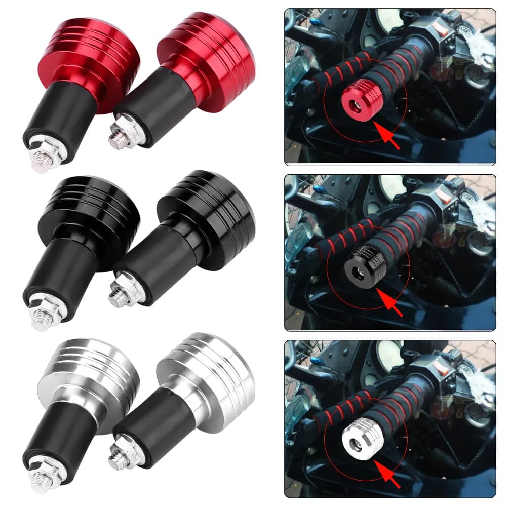 Handlebar Balance Terminal handlebars 22mm universal aluminum bike Grip handlebar end weight balance plug