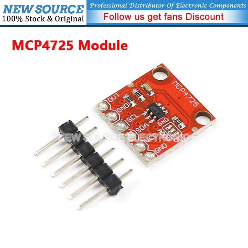 (1 PZ) Modulo di conversione digitale MCP4725 per scheda di sviluppo Arduino I2C DAC Breakout