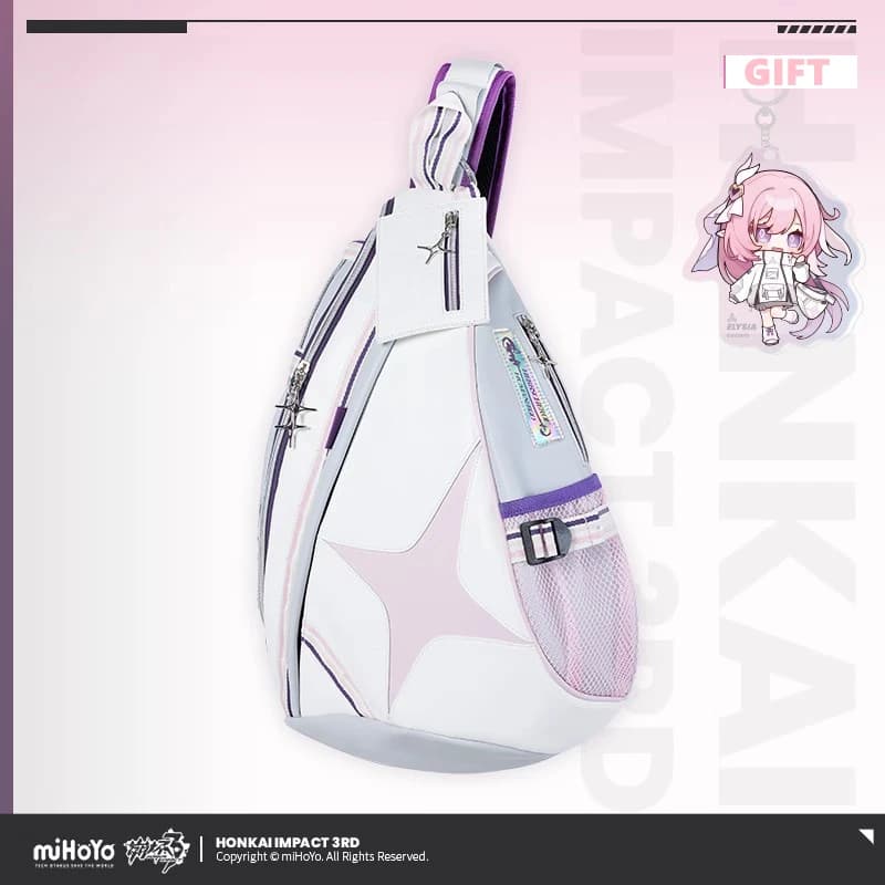 Game Honkai Impact 3 Accessories Cosplay Elysia HERRSCHER OF HUMAN:EGO Theme PU Shoulder bag with shoulder strap Anime Couples Backpacks