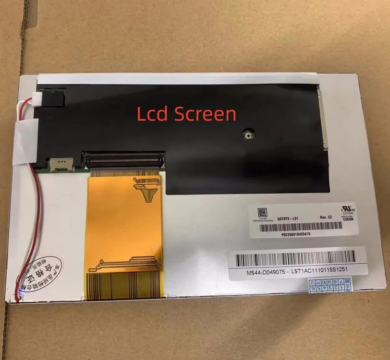 Di alta qualità Nuovo 7.0 "pollici G070Y2-L01 Display LCD schermo GPS per auto DVD Navigazione Lcd TP-4253S2 Touch assembly