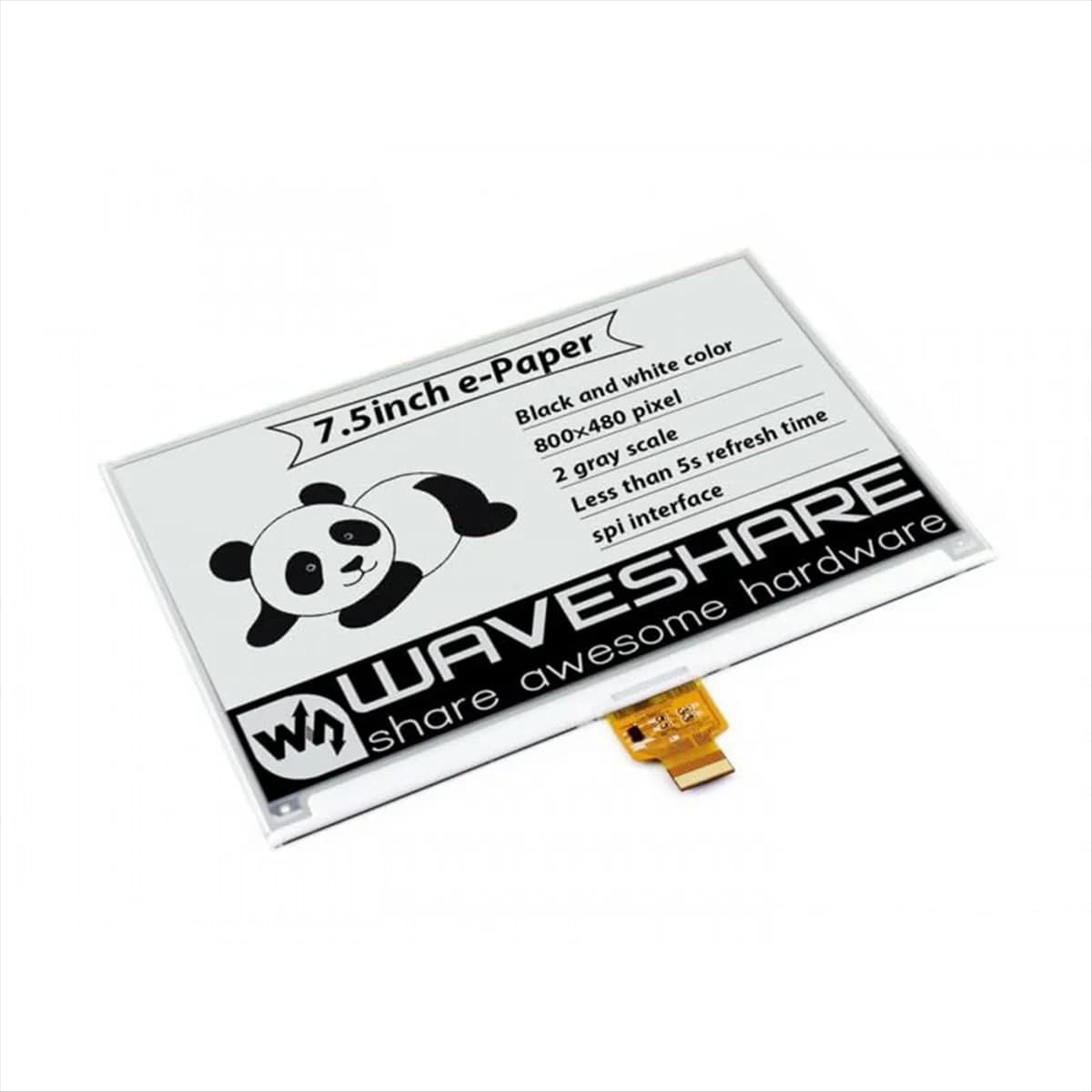 B43C Waveshare Display E-Ink da 7,5 pollici 800x480 Schermo E-Paper bianco nero per scheda madre serie Raspberry Pi Jetson Nano RDK X3