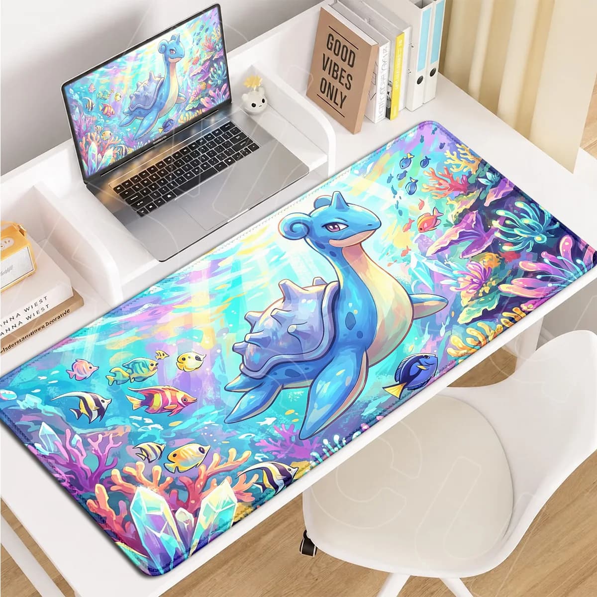 PC Rubber Accessories Mousepad Pokemon Lapras HD Printing Rubber Desktop Carpet Large Game Cabinet Rug XXL Computer Keyboard Mat