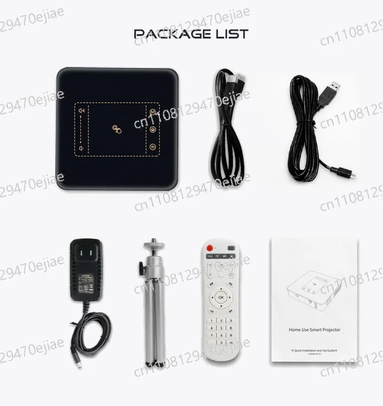 Proiettore Smart Android D013 in Offerta - Supporto Full HD 1080P e 4K, Mini Proiettore Wireless Wi-Fi per Home Theater e Cinema all'Aperto