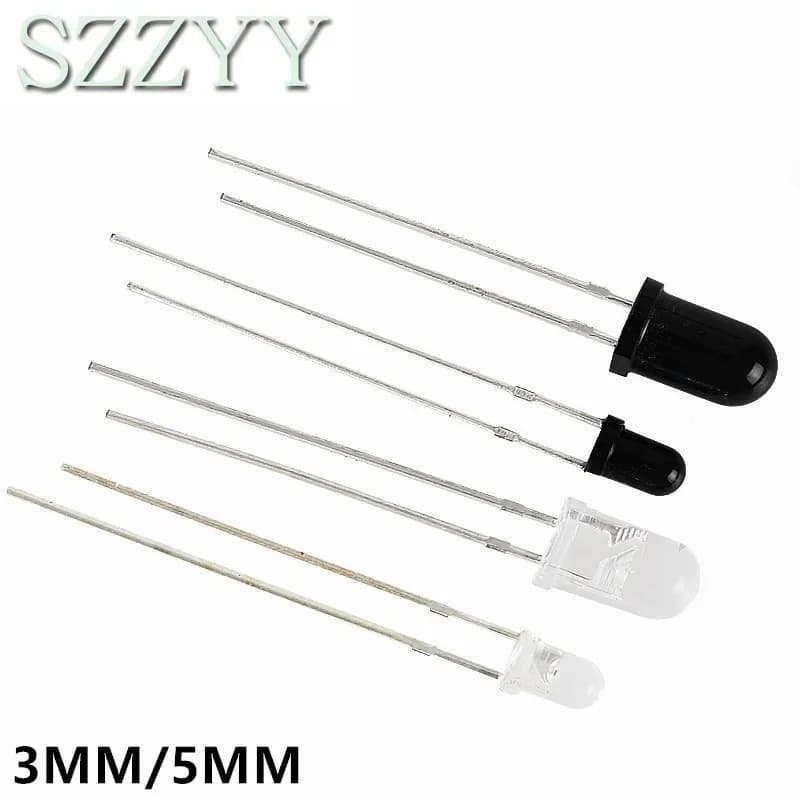10 pairs 301A receivers for arduino 3mm 5mm 940nm LED Infrared emitter and IR