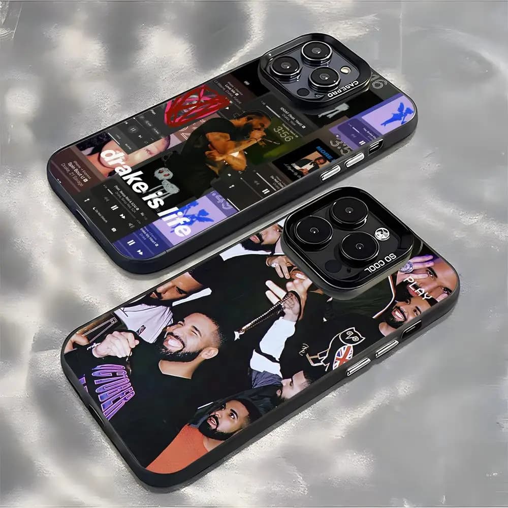 Rapper Aubrey A-Drake Phone Case For lMDColor Silver Shell For lPhone 17 16 e 15 14 13 12 11 Pro Max Plus