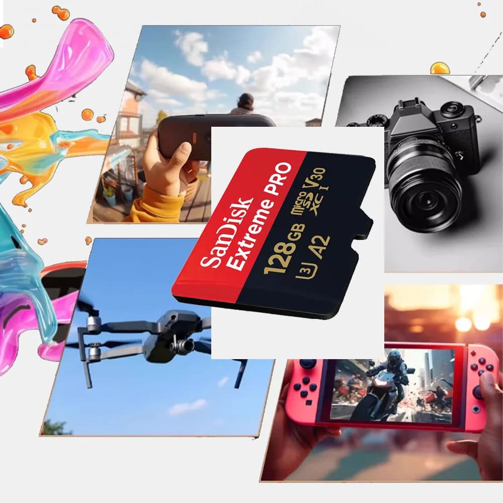 Scheda di memoria microSD SanDisk Extreme PRO/MAX ENDURANCE 32GB 64GB 128GB 256GB 512GB 1TB 4K UHD C10 U3 V30 per fotocamere DSLR