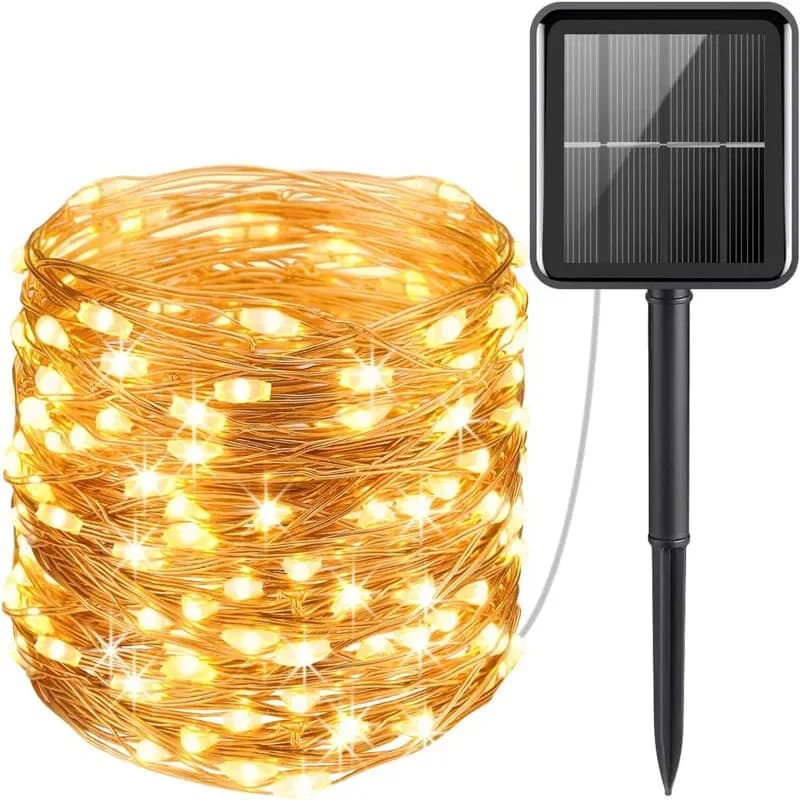 7/12/22/32M Solare Led Fata Luce Esterna Festone Led Impermeabile Ghirlanda Luci Della Stringa Festa Di Natale giardino Lampada Solare Decorazione
