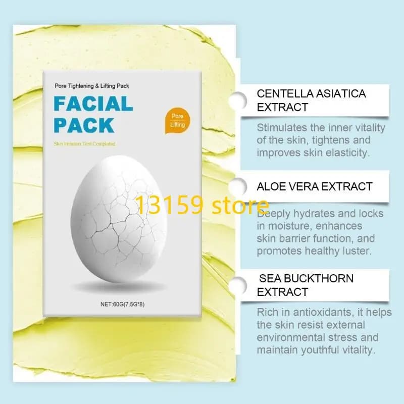 Moisturizing face mask Zombei 270A, Zombei Pack face mask, pore shaving and lifting