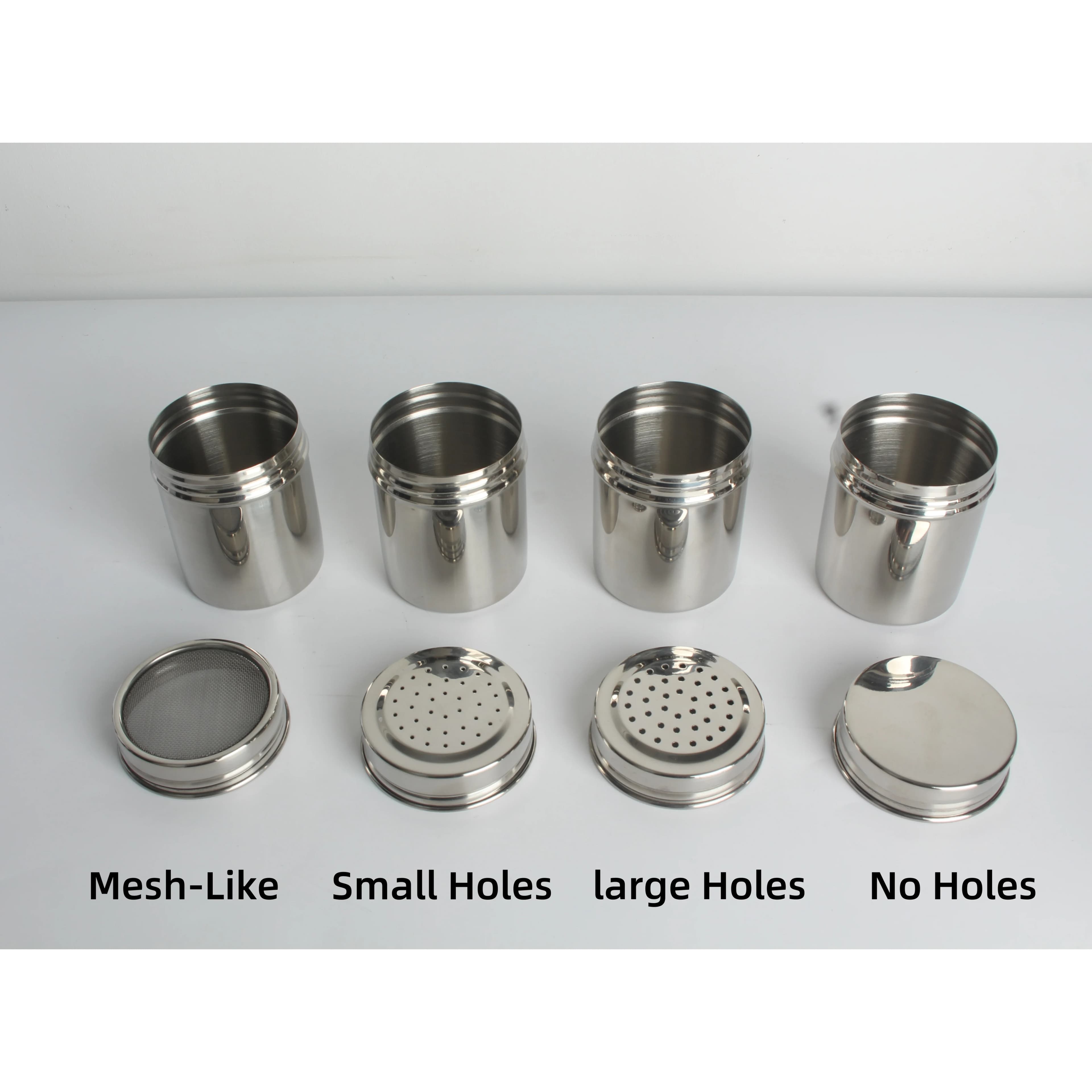 Stainless Steel Spice Shaker Set Multi-Model Simple Style Corrosion Resistant Durable for Household Kitchen Use