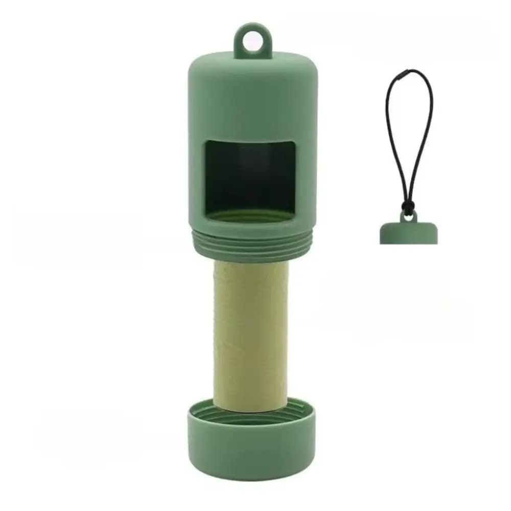 Plastic Cylinder Poop Bag Dispenser Solid Color Lightweight Pet Garbage Bag Dispenser Durable Easy Dispense Poop Bags Carrier
