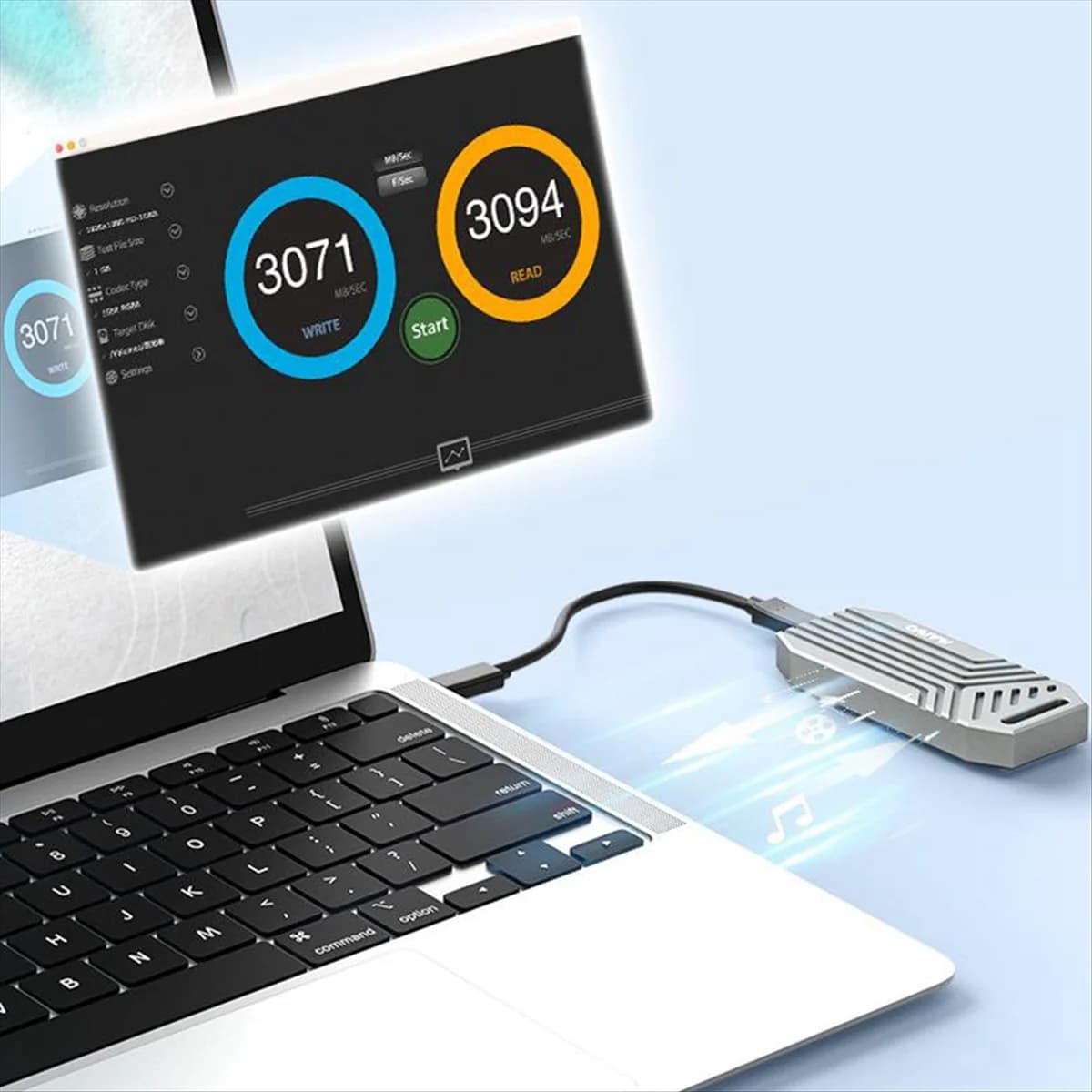 2025CALDO! !MAIWO Custodia SSD NVMe M2 USB4.0 Custodia per disco rigido esterno a stato solido da 40 Gbps Scatola SSD portatile per laptop MacBook