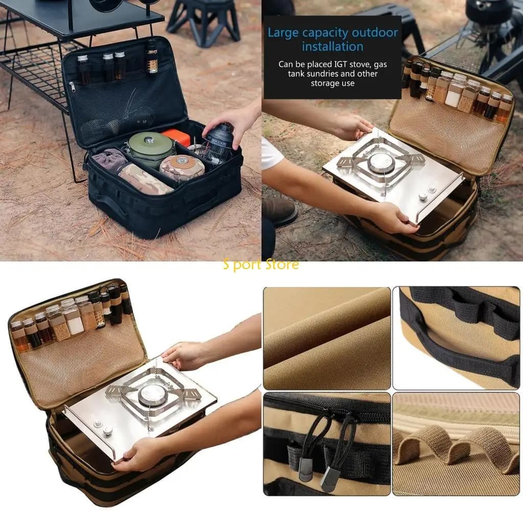 U2JB Borsa per pentole da campeggio Borsa da serbatoio per gas portatile impermeabile per fornello da esterno