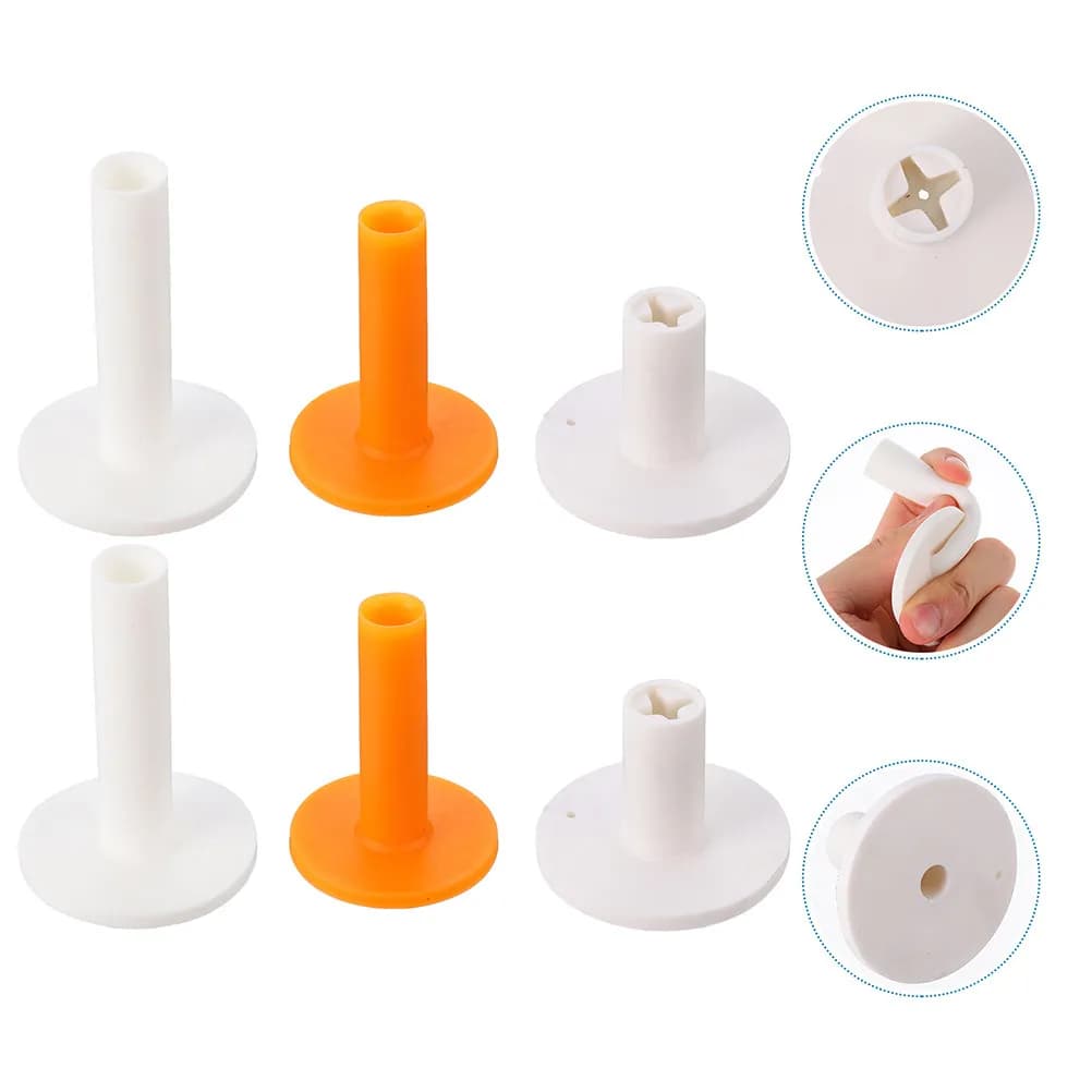 12 Pezzi Tee da Golf in Gomma, Porta Palline Portatile per Campo Pratica, Accessori per Allenamento Indoor, Forniture per Golf
