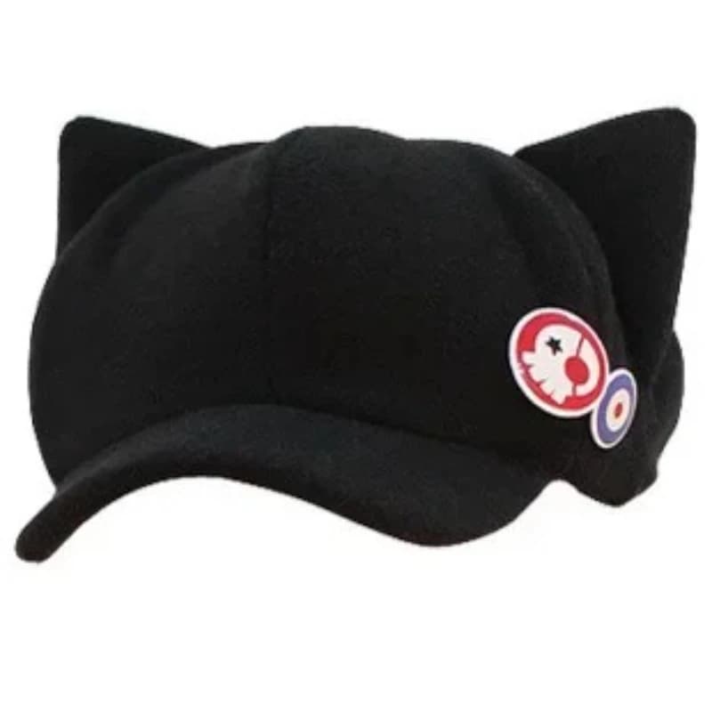 Girls Hats Shikinami Asuka Rangure Cat Ear Hats Polar Fleece Hat Peak Baseball Caps Anime Cosplay Consume Accessories