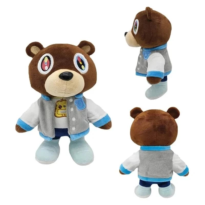 26 centimetri Kawaii Kanye Dropout Orso Orsacchiotto Peluche Kanye West Laurea Morbido Farcito Home Room Decor Regalo Di Compleanno