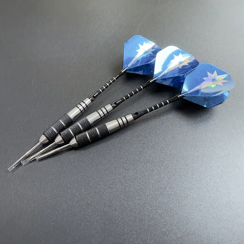 3 Pz/set Freccette Punta In Acciaio Freccette 20g Professionale Blu Sport Acciaio A Punta Freccette In Lega di Alluminio Freccette Aste Volo