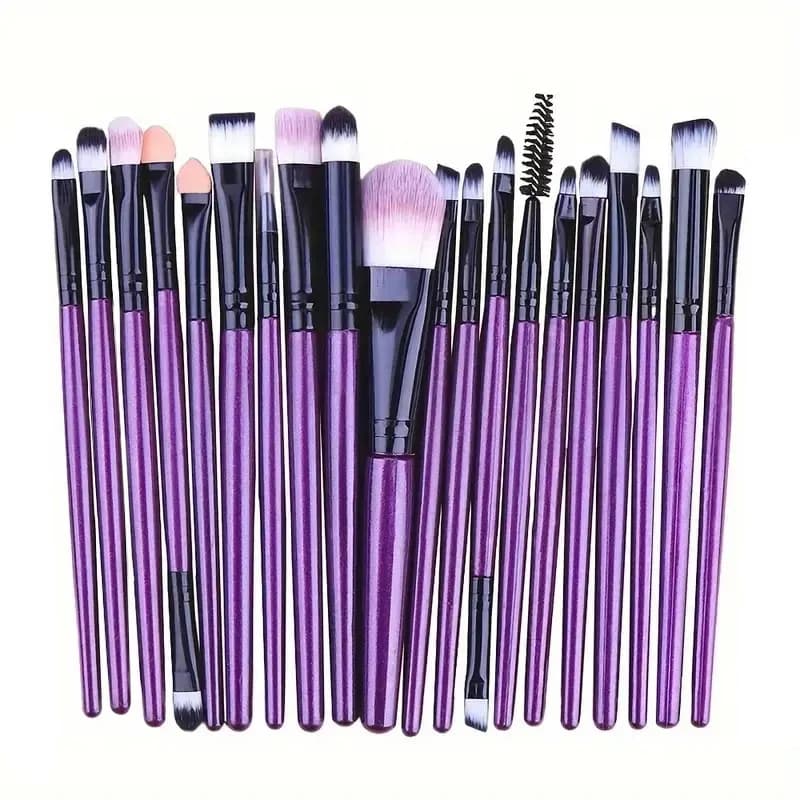 20 Piece Eye Makeup Brushes Shade Brush for Details White Makeup Brush Ultra Soft Eyeliner Eyeliner Makeup Tool