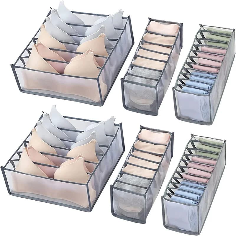 Underwear Drawer Organizers Sock Drawer Organizer Divider Underwear Storage Boxes Foldable Closet Dresser Drawer Organizer