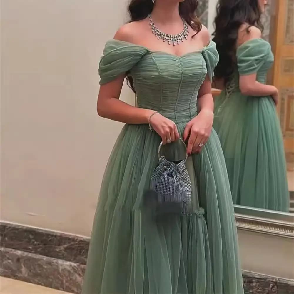 Abito da laurea Abito da festa Prom Verde salvia Abiti adatti per abiti da sera di lusso Robe De Soiree Femmes personalizzati