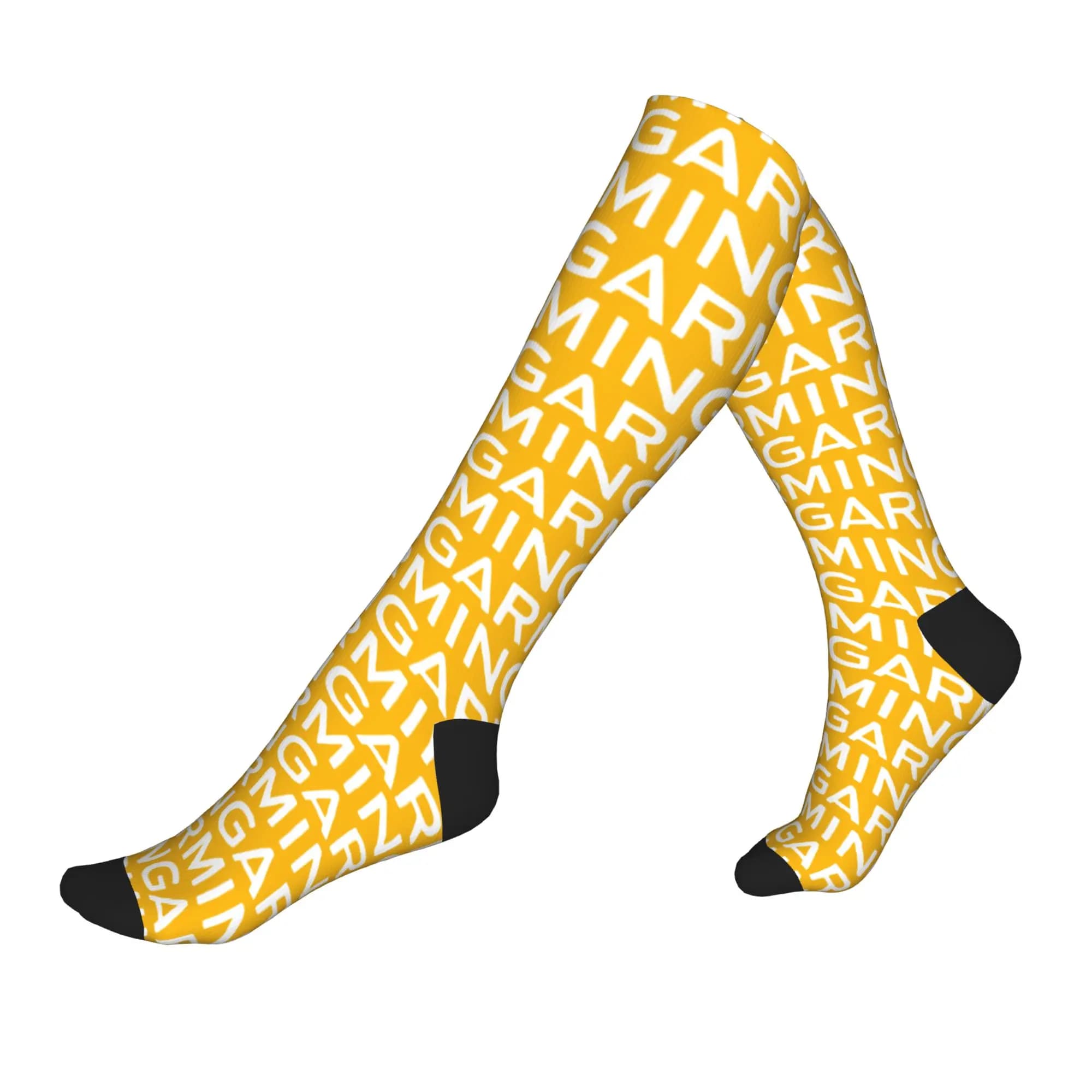 Calzini Stampati Originali Garmins per Donna e Uomo, Elastici per Estate, Autunno e Inverno, Calze a Compressione Sportive