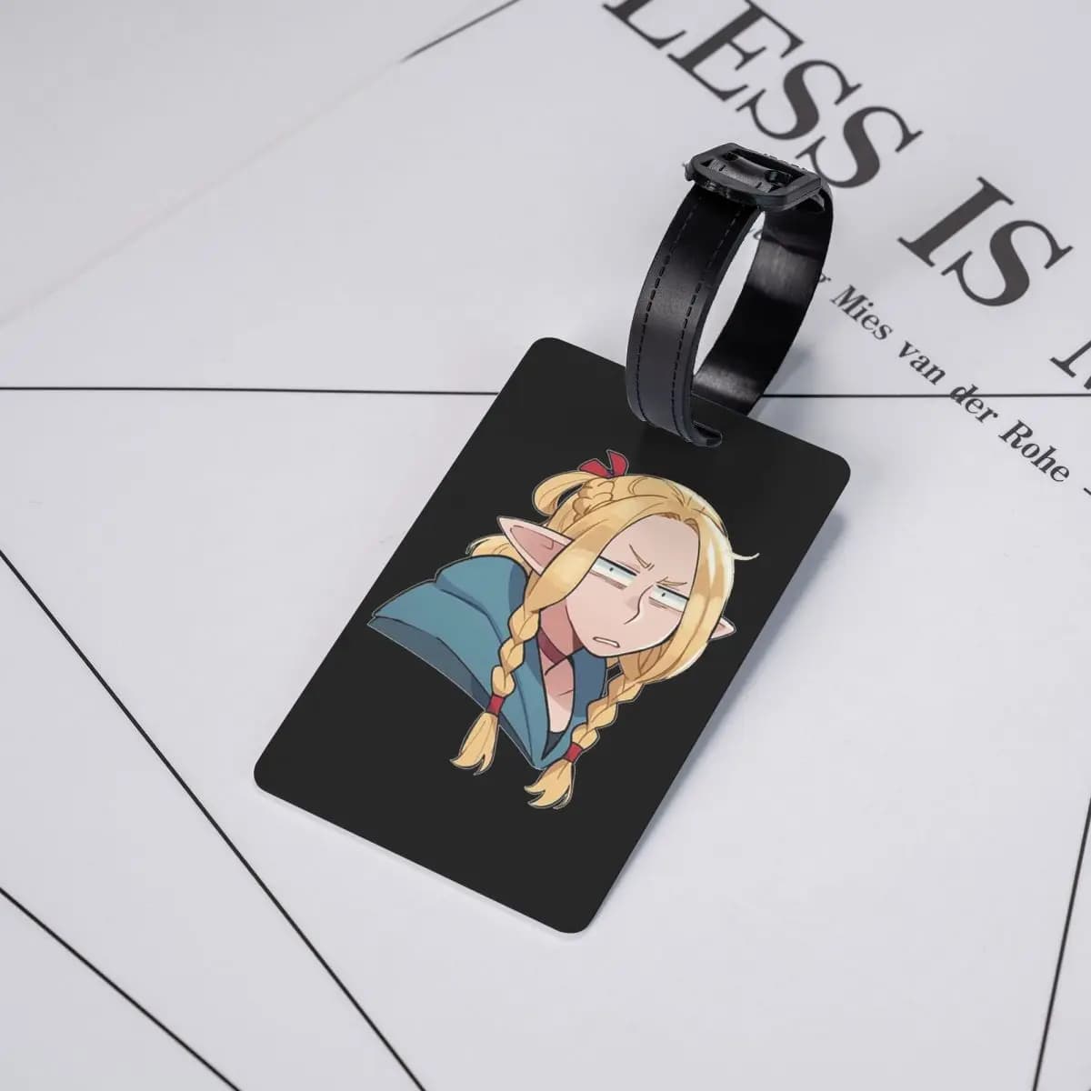Etichette per Bagagli Dungeon Meshi Senshi Delicious In Dungeon, Accessori per Valigie, Etichette per Bagagli da Viaggio, Porta Etichette con Nome e ID