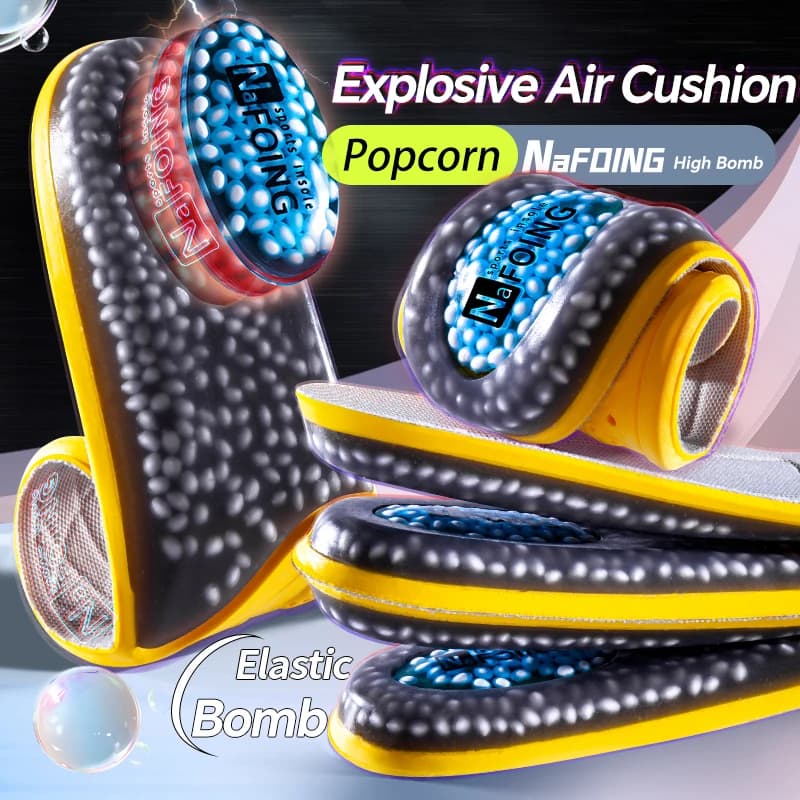 1 paio di solette sportive per scarpe morbida memory foam gialla traspirante ammortizzante per uomini ottimali donne cuscinetto per la cura del piede
