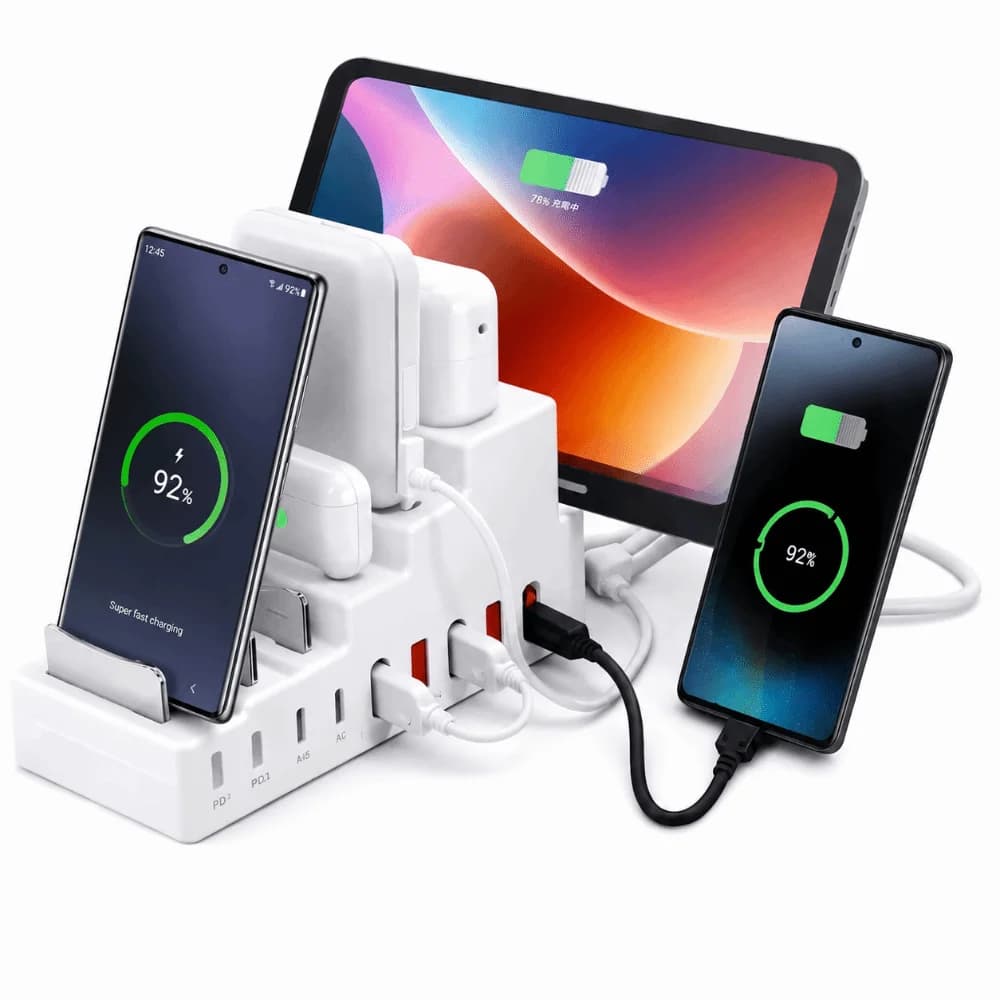Multi Port Type-C HUB Compact Practical Multi Port Docking Station Convenient Stable Phone Stand Phone Expansion